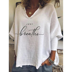 Încarcă imaginea în vizualizatorul Galerie, 2023 Tricou pentru femei Just Breathe
