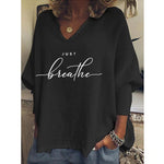 Încarcă imaginea în vizualizatorul Galerie, 2023 Tricou pentru femei Just Breathe
