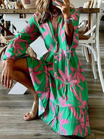 Încarcă imaginea în vizualizatorul Galerie, Rochie boema eleganta de dama cu decolteu in V
